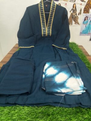 Silk Kurti Pant Dupatta -